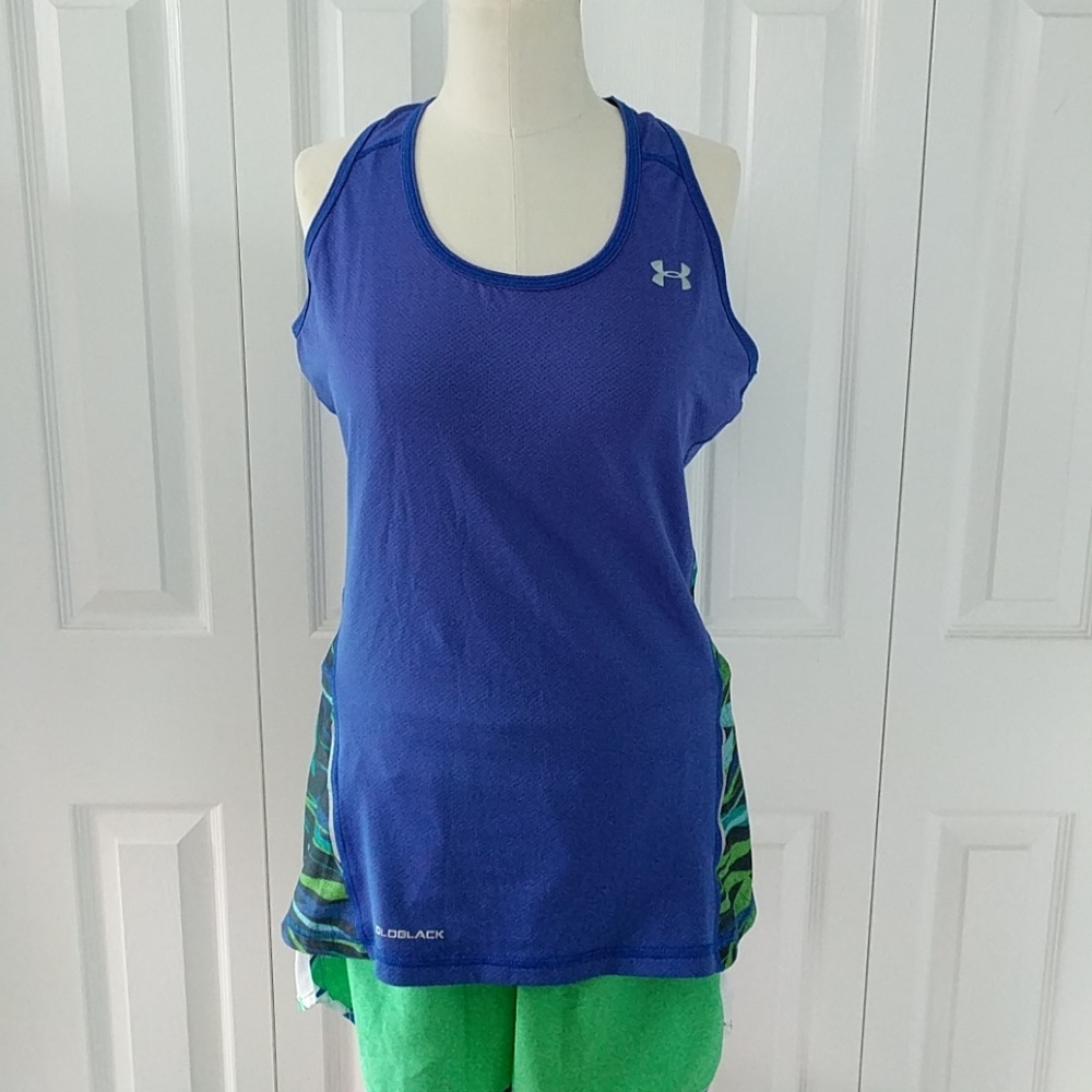 Under Armour Semi Fitted Racer Back Blue Athletic